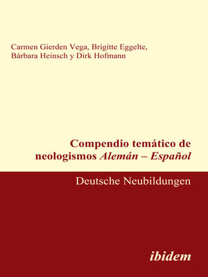 cover image of Compendio temático de neologismos Alemán – Español